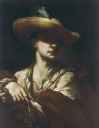 Francesco Caccianiga Self-portrait oil